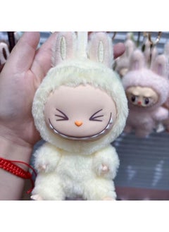 Rab Cloth Second Generation Doll Sitting Vinyl Party Plush Macaron Cute Doll Hand Key Chain Batch-Specifications:Sitting Creamy Yellow-Color:Please Take Multiples Of 12 For A Single Style (contact Customer Service For The Box)