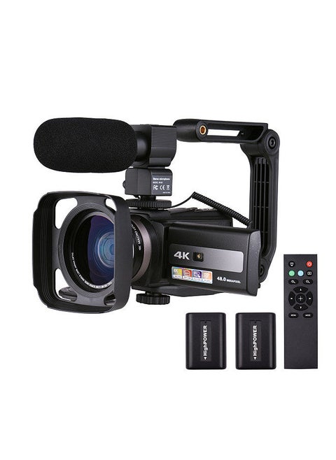 4K 60FPS Ultra HD Digital Video Camera DV Camcorder 48MP 16X Zoom 3-inch Rotatable LCD Touch Screen WiFi Sharing IR Night Vision Motion Dectection Anti-shaking Time Lapse Slow Motion