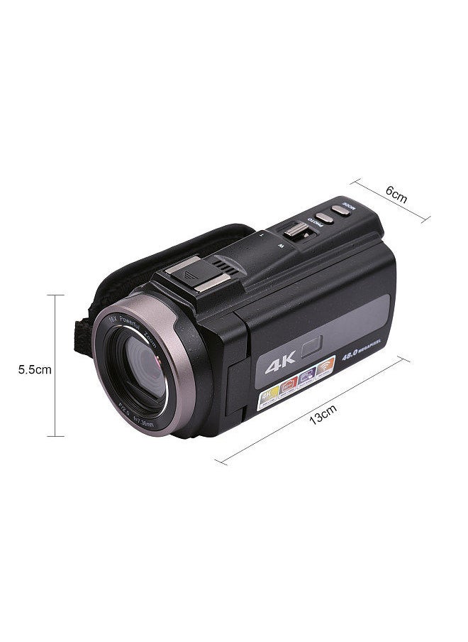 Generic - 4K 60FPS Ultra HD Digital Video Camera DV Camcorder 48MP 16X Zoom 3-inch Rotatable LCD Touch Screen WiFi Sharing IR Night Vision Motion Dectection Anti-shaking Time Lapse Slow Motion - Image 1