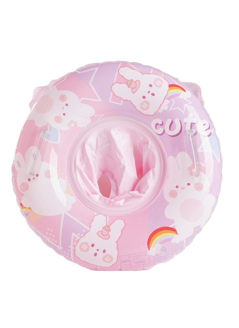 Y&D Baby Swimming Float Ring with Seat, Inflatable Children Waist Float Ring, Baby Free Swimming Ring, Safe and Durable, Pool Tool for The Age of 1-5 Years Kids,Pink-K 