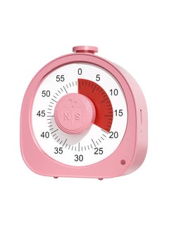 Visual Timer for Kids Rechargeable Toddler Timer Visual Countdown Timers Clock Pomodoro Timer 60 Minute Visual Timer Kids Adults Time Management Tool for Classroom Office Library (Pink)