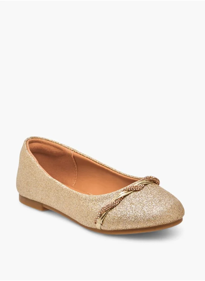 سيليست Girls Embellished Slip-On Ballerina Shoes
