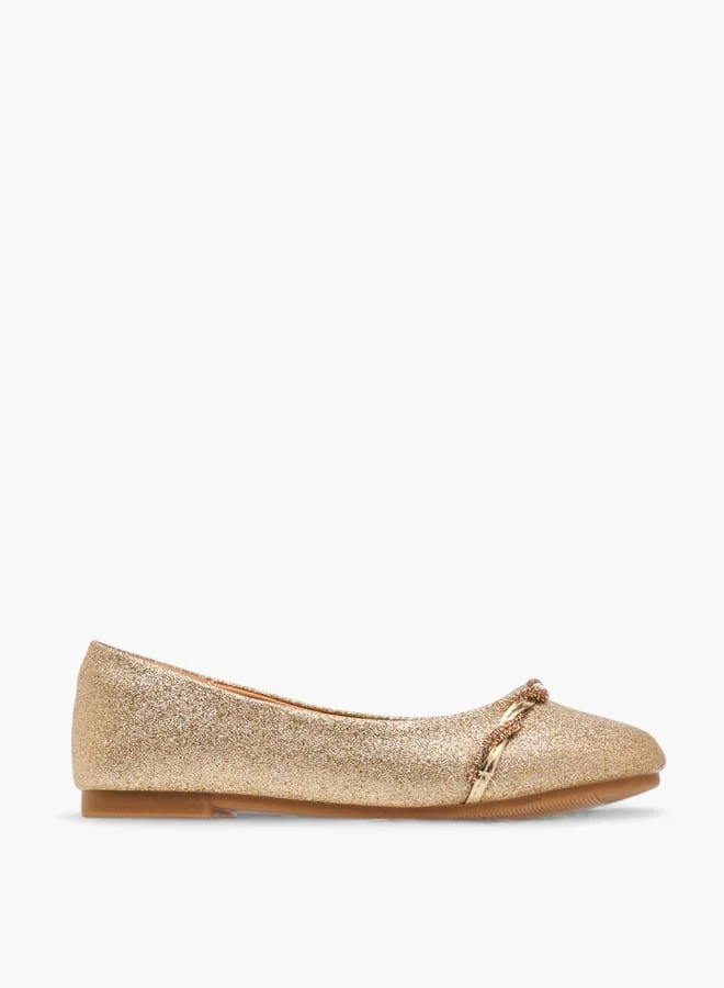 Celeste Girls Embellished Slip-On Ballerina Shoes