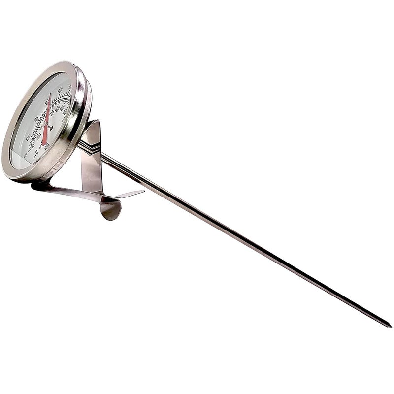 Home Brew Stuff 12" SS Dial Thermometer Homebrewing Brew Kettle Brew Pot - Image 2