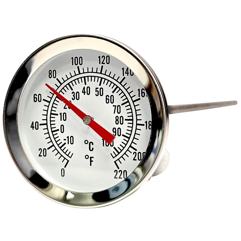 Home Brew Stuff 12" SS Dial Thermometer Homebrewing Brew Kettle Brew Pot - Image 5