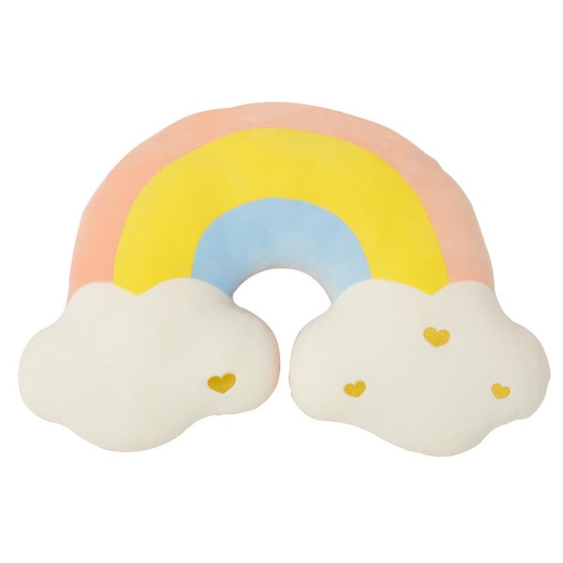 NatureMan Moon Rainbow Cloud Pillow Cushion Soft Plush Cloud Shaped Pillow Stuffed Rainbow and Moon Nursery DecorBedside Sofa Sleeping Pillow Kids Cute Candy Color Cushion - Image 2