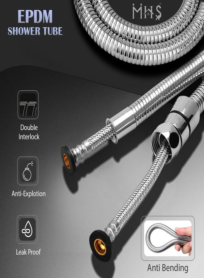 MHS Heavy Duty Health Faucet Hose Pipe - EPDM Steel Braided Flexible Tube for Bathroom Hand Shower & Faucet | High-Pressure Resistant, Leak-Proof & Rust-Free | Made in India (1.5 Meter) - Image 3