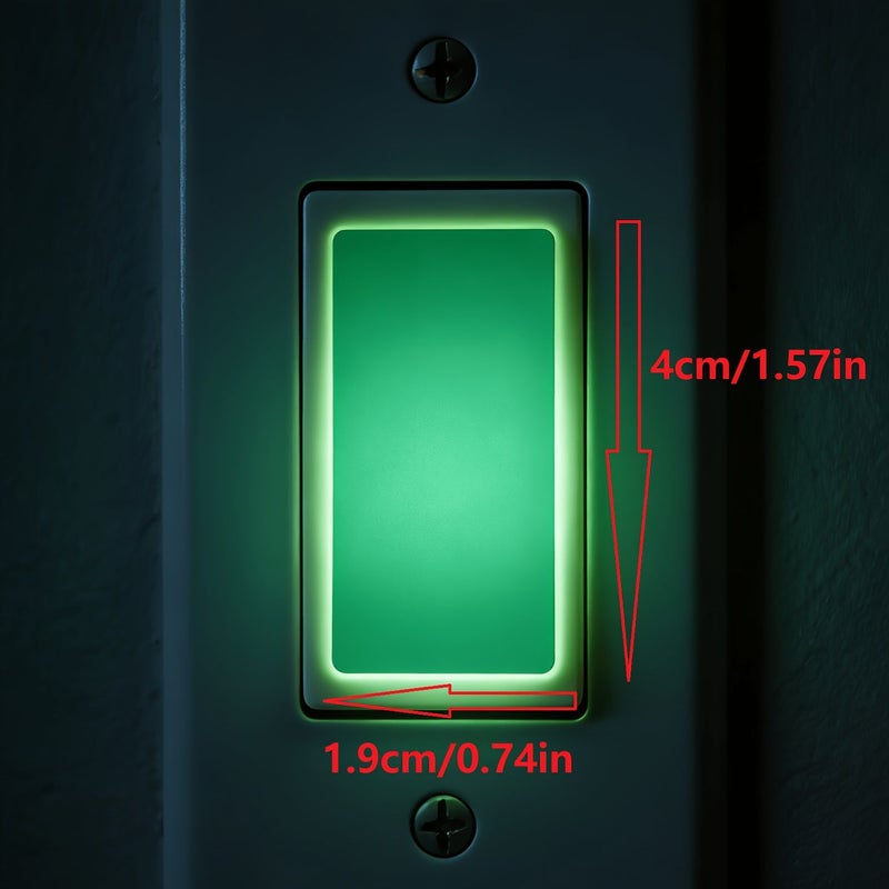 Luminous Switch Stickers 10 Pieces Car Decorations Fluorescent Glowing Paper - Image 2