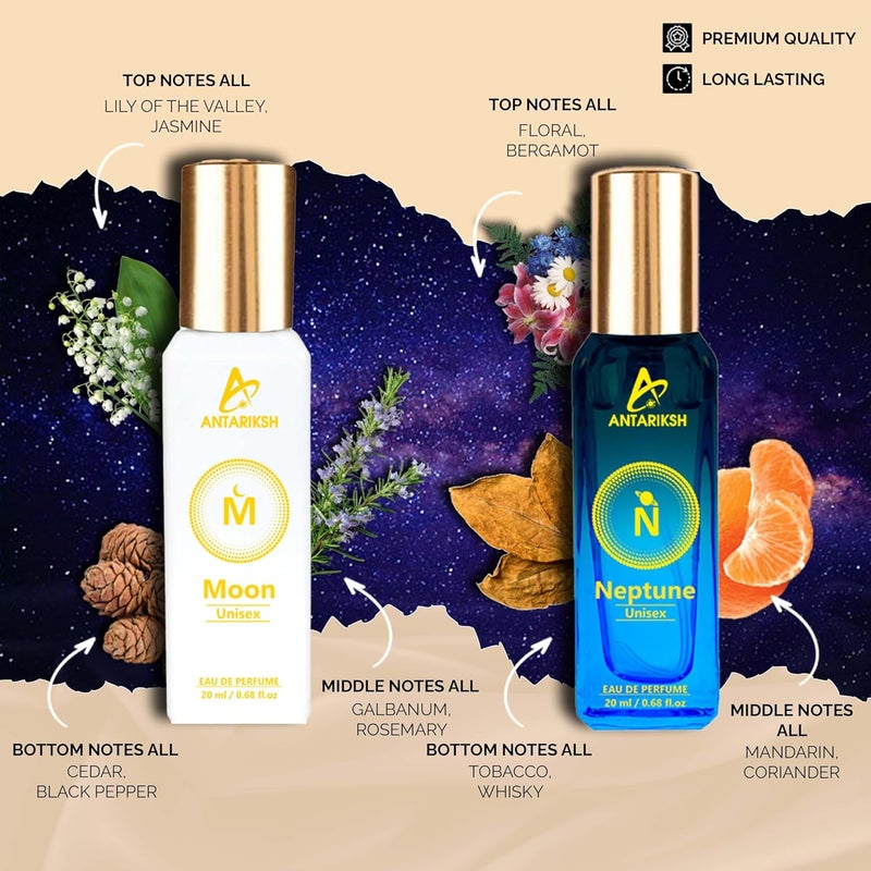 ANTARIKSH ANTARIKSH Unbelieve Fragrance For Luxury Perfume 4x20ml For Unisex Manwomen With Honey OUD Woody FreshFloral BloomAquatic Marine ParfumLongLasting Premium EDP Fragrance ScentCombo Pack  - Image 3