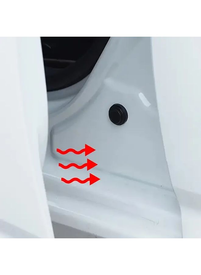 12PCS Black Car Door Lock Protective Cover and Damping Pad Set Shock Absorbing Anti Collision Stickers - Image 5