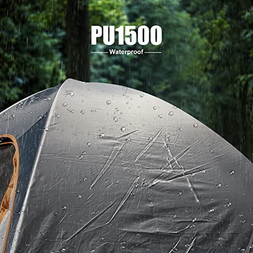 Unp Camping Tent 2 Person, Waterproof Windproof Tent with Rainfly Easy Set up-Portable Dome Tents for Camping - Image 4
