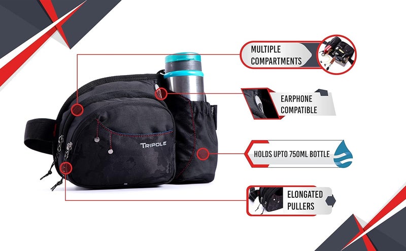 TriPole Hydra Waist Pack with Bottle Holder for Running, Cycling and Daily Use - Image 5