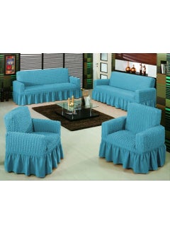 Bright Home غطاء كرسي بذراعين برّاق من هوم، أريكة، غطاء سرير أريكة، غطاء أريكة مرن 3311TAKIM  - Image 1