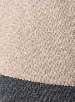 Andora Tri-Tone Slip On Boys Pullover_Dark Grey, Dark Beige & Off White  - Image 5