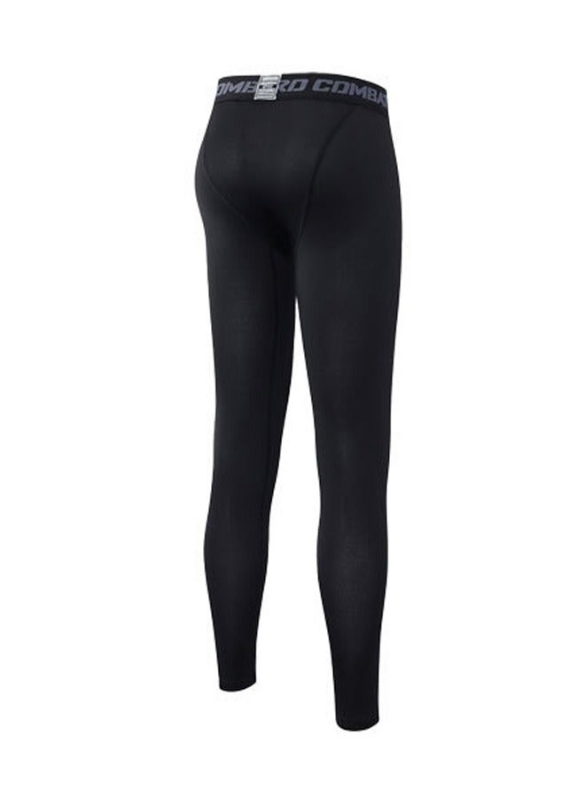 Quick Dry Compression Pants Black  - Image 2