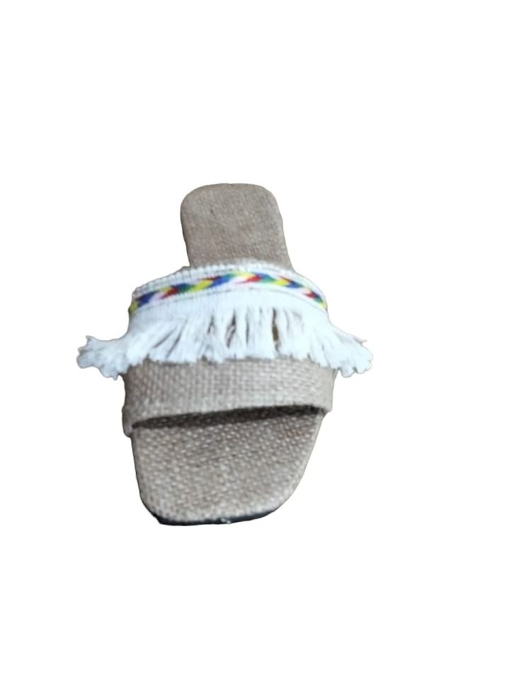 Slippers, Flat Mesh Slides Indian Style