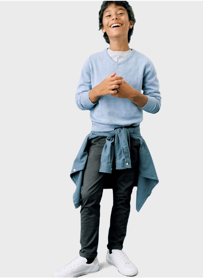 MANGO - Youth Essential Trousers - Image 1
