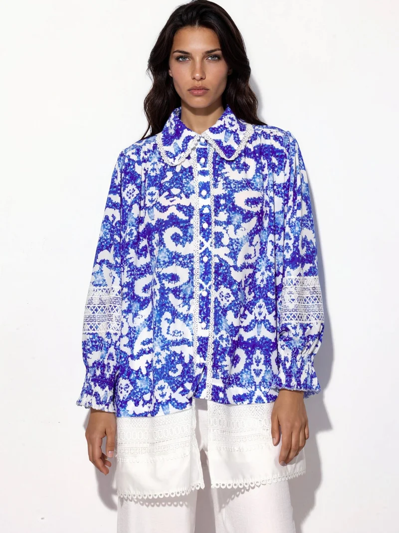 جينيفر Floral mini A-line dress