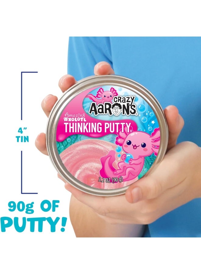 Crazy Aaron's Amazing Axolotl Thinking Putty, 4" Tin with 90g of Non-Toxic Sensory Play Putty which Never Dries Out, Soft Textured Creative Fidget Toy for Boys and Girls Ages 3Y+ - Image 5