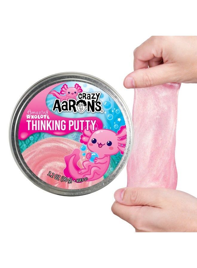 Crazy Aaron's Amazing Axolotl Thinking Putty, 4" Tin with 90g of Non-Toxic Sensory Play Putty which Never Dries Out, Soft Textured Creative Fidget Toy for Boys and Girls Ages 3Y+ - Image 4