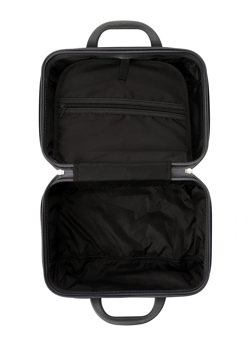 CROSSLAND Makeup Case – Polypropylene Hard Shell Cosmetic Bag, Travel Organizer, Lightweight & Stylish - Grey - Image 5