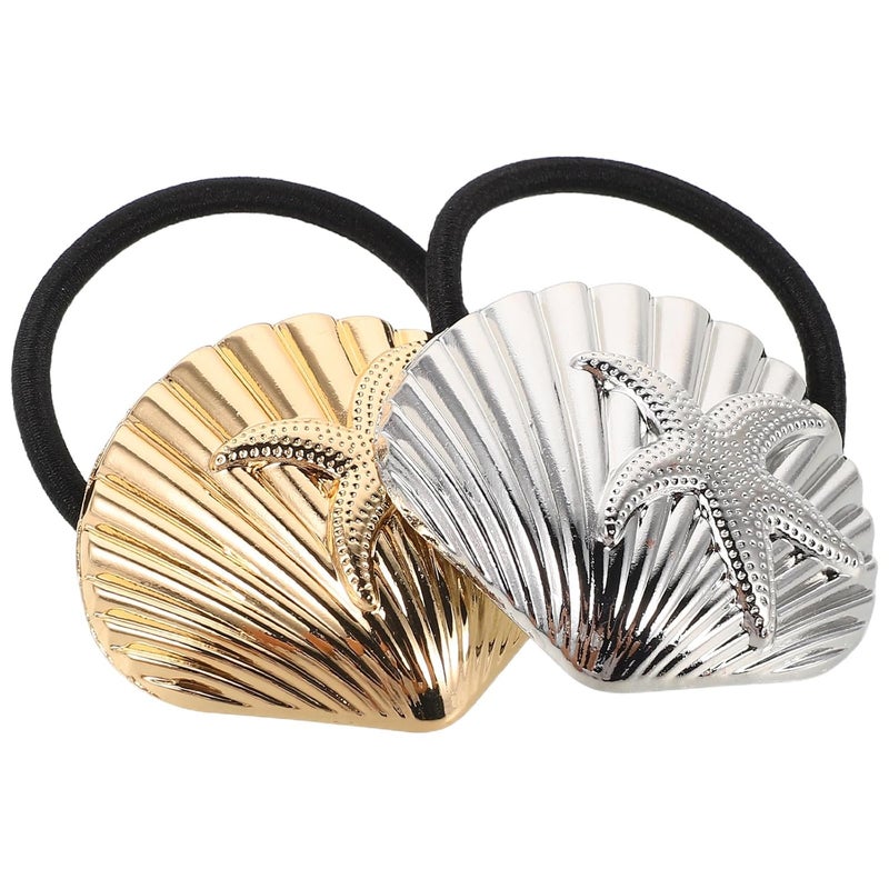 Dust tight seal Cabilock 2pcs Metal Hair Ties with Gold and Metallic Shell Charms, Elastic Hair Scrunchies for Beach Party, Ocean-themed Ponytail Holders for Women Secure equipped warehouse Scratch resistant Elegant multi-option build Demand fit global economical quality Compact design Gulf mainstream practical design Light & sturdy Climate adapted delivery plan Ready order processing Diverse purchase plan Simple multi-color universal build Low wear optimized build Indoor outdoor all-purpose fit Practical design alternatives Practical build Reliable local delivery service Market multi-use trusted quality Classic trendy design picks All-season available stock Long term use design Daily life matching design All storage type compatible Gulf user preference oriented build Multi-budget available picks - Image 1