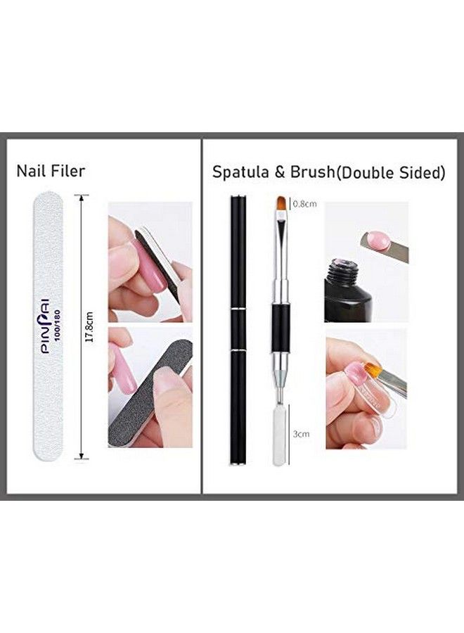 Pinpai Professional Nail Extension Poly Nail Gel Top Coat Base Coat Uv Nail Lamp - Image 5