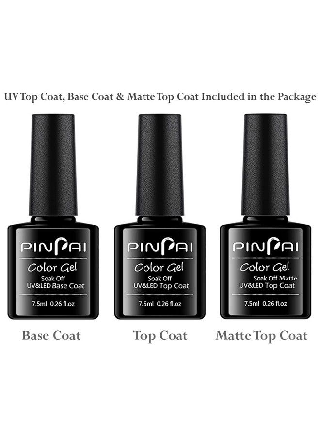 Pinpai Professional Nail Extension Poly Nail Gel Top Coat Base Coat Uv Nail Lamp - Image 4