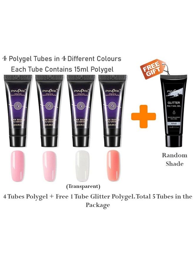 Pinpai Professional Nail Extension Poly Nail Gel Top Coat Base Coat Uv Nail Lamp - Image 3