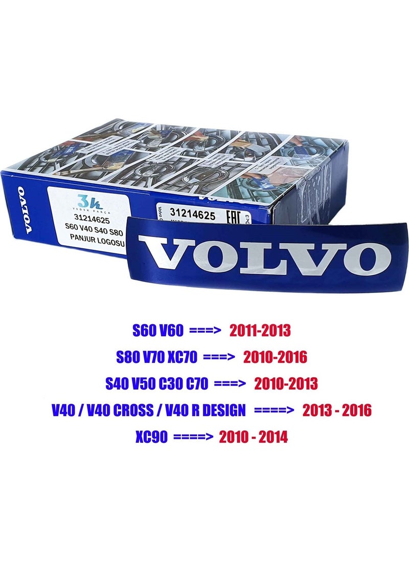 3K Volvo S40 V40 C30 C70 S80 S60 XC90 Grille Logo Emblem  - Image 2