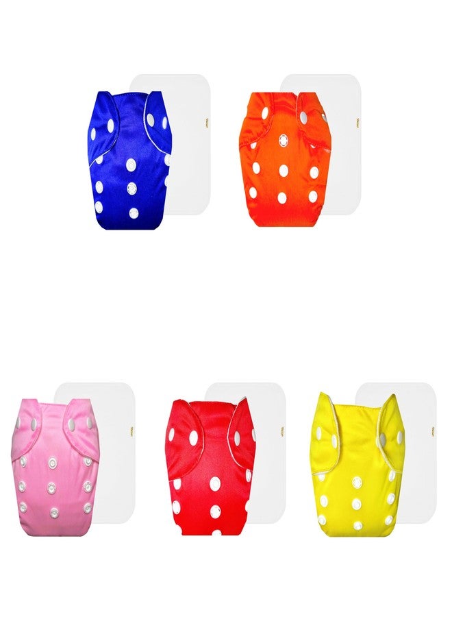 حفاضات دمبلدو لايت القماشية مع حشوة قطنية (عبوة من 5) | شعور بالجفاف والراحة | مانعة للتسرب | سريعة الجفاف | مثالية لفصل الصيف الهندي | من 3 أشهر إلى سنتين | مناسبة للجنسين - Image 1