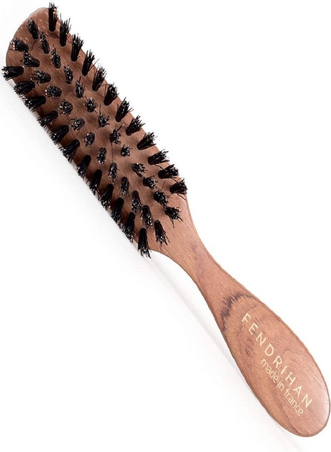 Fendrihan Bubinga Wood and Boar Bristle Beard Hair Brush 5.9 Inches (Made in France) - Image 1