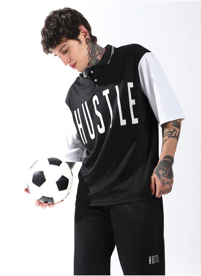 Hubberholme Men Streetletics Printed T-Shirt & Shorts Oversized fit Mesh Co-ord Set  - Image 4