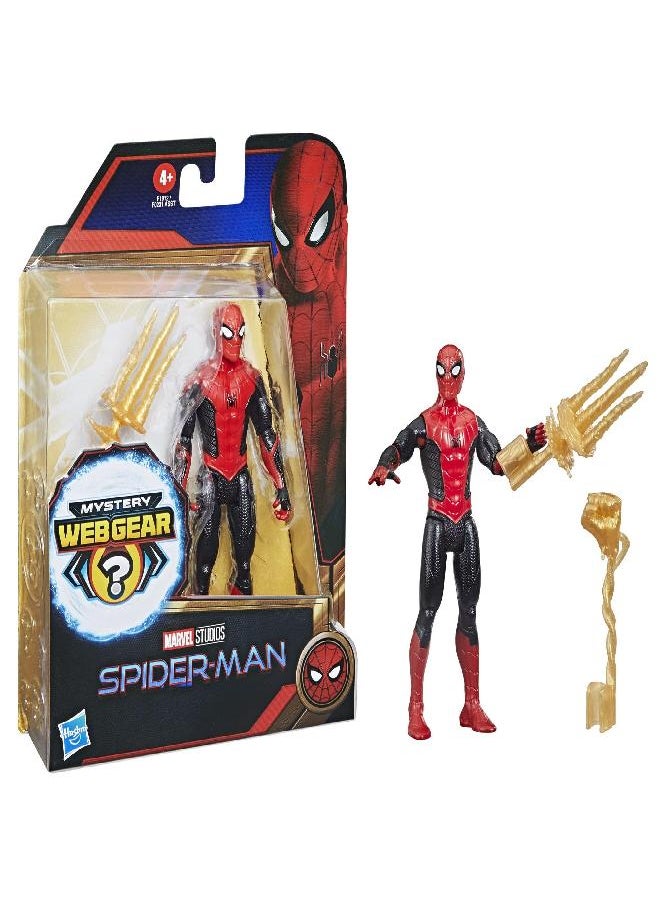 Spider-Man Spider-Man Marvel 6-Inch Mystery Web Gear Upgraded Black and Red Suit Action Figure, Includes Mystery Web Gear Armor Accessory and Character Accessory, Ages 4 and Up  - Image 2