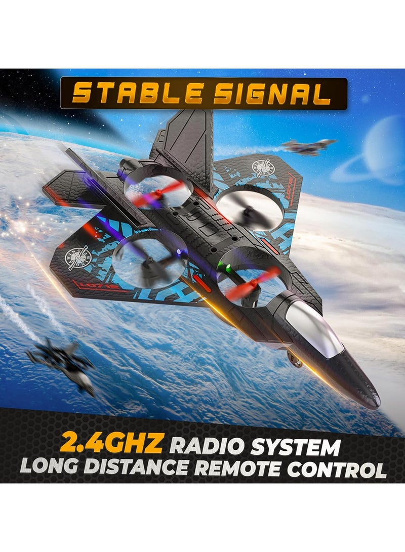 TOY GARDEN RC Aeroplane 2.4GHz Remote Control L0712 Quadcopter Floating Fighter Plane – RTF Airplane Toy with Colored Lights and USB Charging, Ideal for Beginners, Kids, and Adults - Image 4