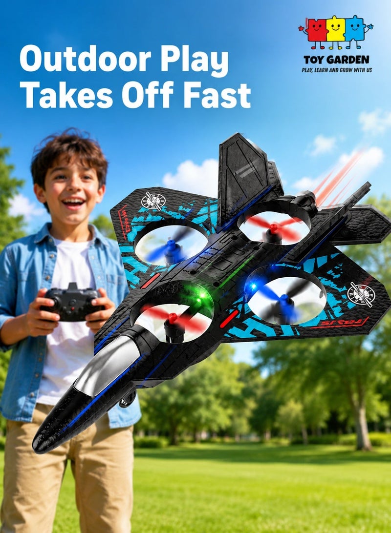 RC Aeroplane 2.4GHz Remote Control L0712 Quadcopter Floating Fighter Plane – RTF Airplane Toy with Colored Lights and USB Charging, Ideal for Beginners, Kids, and Adults - Image 1