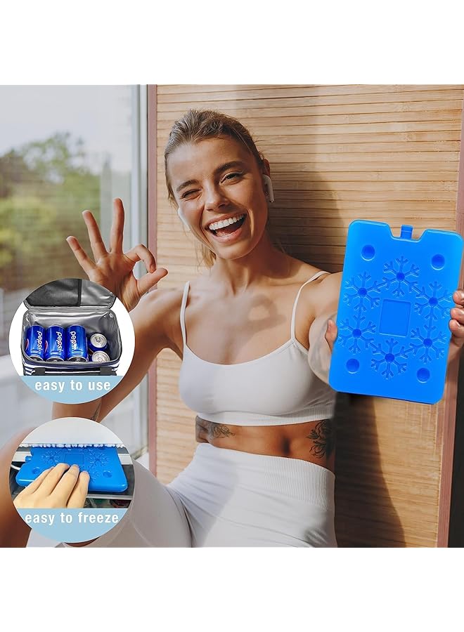 DMG TECH Ice Packs for Lunch Box Reusable Slim Long Lasting Freezer Packs Long Lasting Cool Packs for Coolers to Keep Food Cool and Fresh for Lunch Box or Cooler Bag (4 Pack) - Image 3