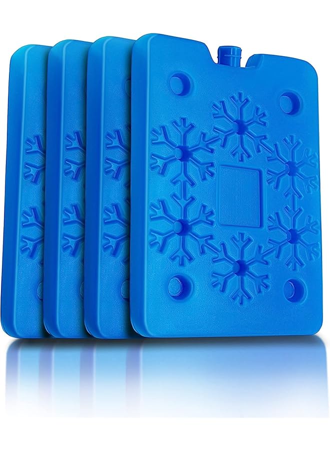 DMG TECH Ice Packs for Lunch Box Reusable Slim Long Lasting Freezer Packs Long Lasting Cool Packs for Coolers to Keep Food Cool and Fresh for Lunch Box or Cooler Bag (4 Pack) - Image 1
