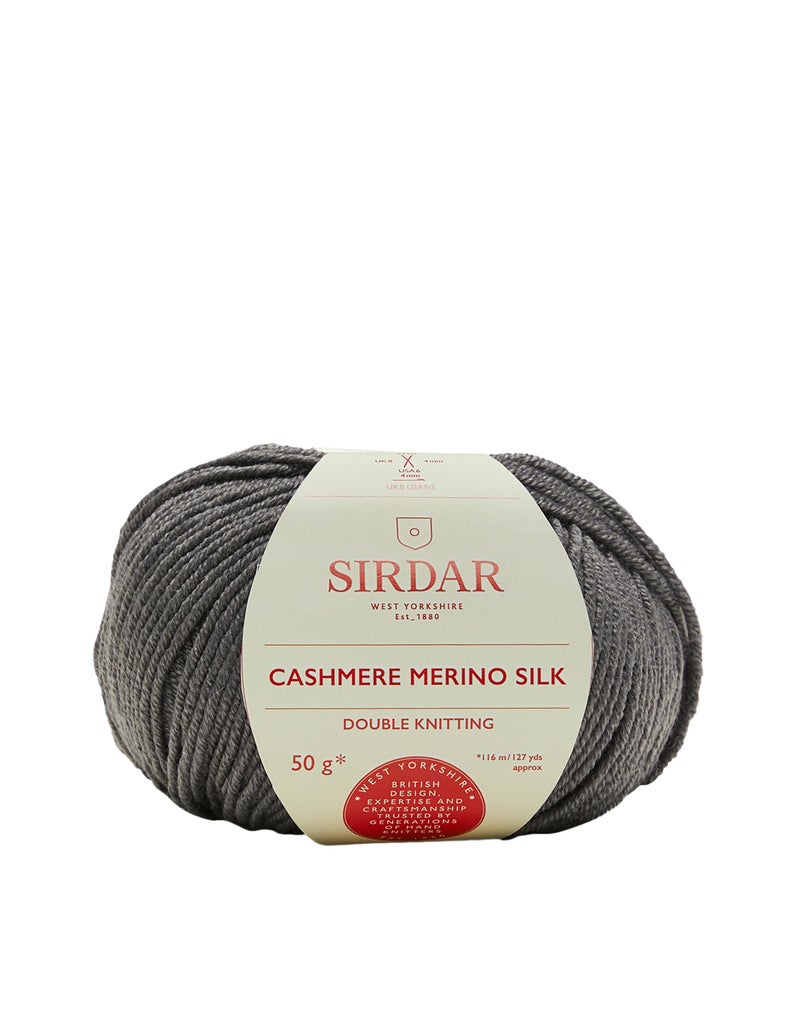 Sirdar Cashmere Merino Silk DK Double Knitting Soft Pewter 406 50g