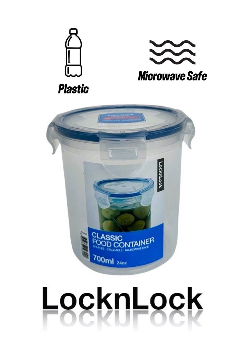 LOCK & LOCK - LocknLock 700ml  Round  Airtight Food Storage  - BPA-Free, Microwave, Freezer, and Dishwasher Safe - Image 1