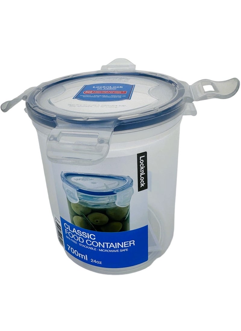 LOCK & LOCK - LocknLock 700ml  Round  Airtight Food Storage  - BPA-Free, Microwave, Freezer, and Dishwasher Safe - Image 1