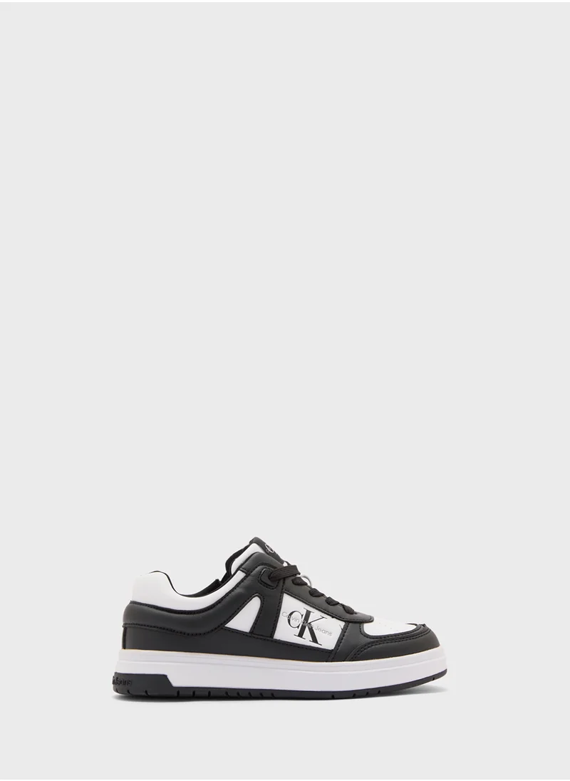 كالفن كلاين جينز Youth Low Top Lace Up Sneakers