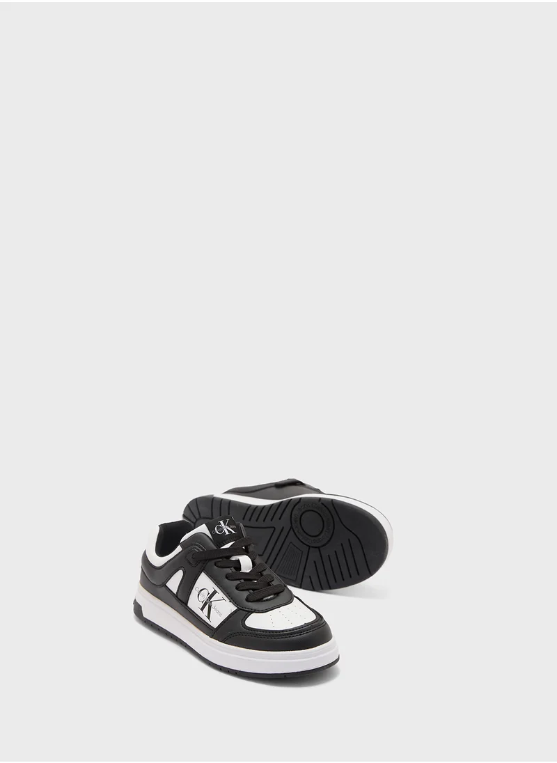 كالفن كلاين جينز Youth Low Top Lace Up Sneakers
