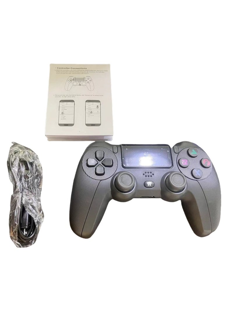 ps4 controller ps4 wireless bluetooth game controller six-axis vibration somatosensory controller, fourth generation 4.0 with light bar ps4 wireless game controller