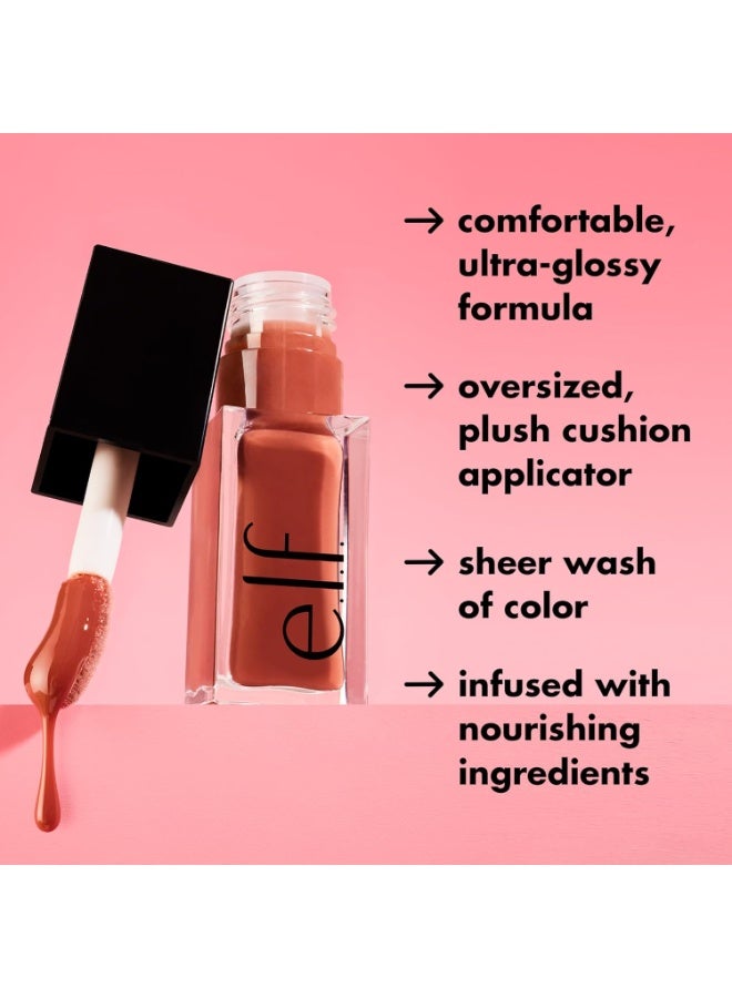 إلف e.l.f. Cosmetics زيت الشفاه Glow Reviver (درجة It's Giving Guava) 8 مل - Image 2