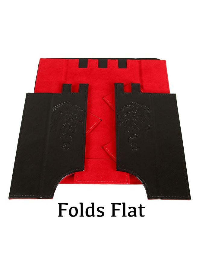 Forged Dice Co. Forged Dice Co. Draco Castle Foldable Dice Tray and Dice Tower - Foldable DND Dice Tray and Dice Rolling Tray Tower - Perfect for Dungeons and Dragons RPG and Tabletop Gaming - Red  - Image 5