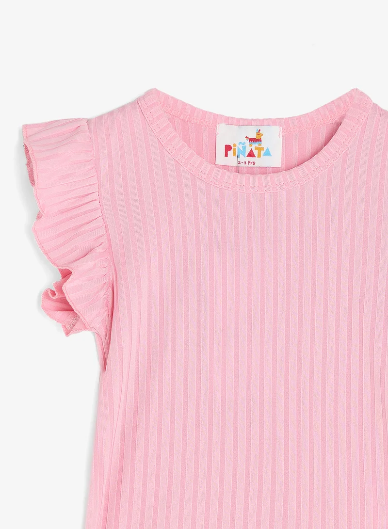 Pinata  Frilled Tshirt for Women | Best Price UAE