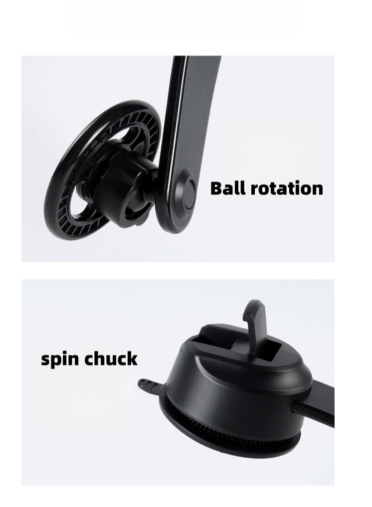 حامل هاتف سيارة MagSafe ومغناطيسي سيارة هاتف التثبيت لوحة القيادة مغناطيس قوي جدا ، 360 درجة دوار ذراع مرن ، بناء أنيق ودائم - Image 5