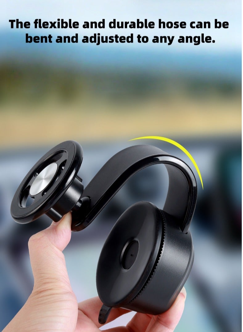 حامل هاتف سيارة MagSafe ومغناطيسي سيارة هاتف التثبيت لوحة القيادة مغناطيس قوي جدا ، 360 درجة دوار ذراع مرن ، بناء أنيق ودائم - Image 2