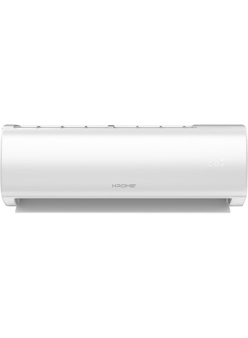 Krome Ac Split Air Conditioner With Advanced Rotary Compressor Technology 24000 Btu Low Noise Environment Friendly R-410A Smooth And Stable Operations KR-AR24TT3 White - Image 1